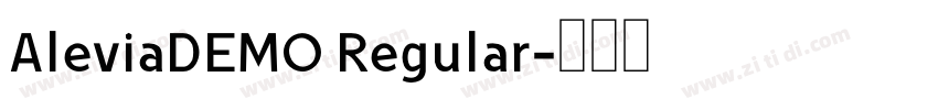 AleviaDEMO Regular字体转换